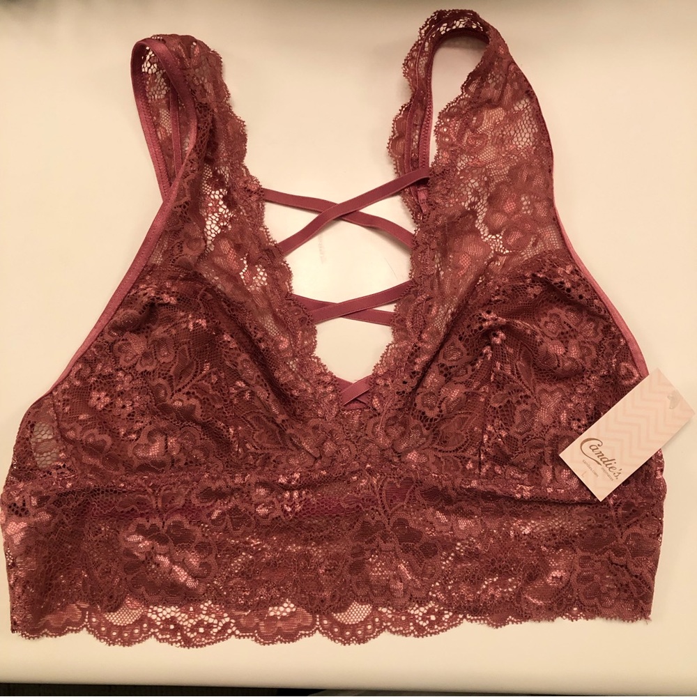 NEW Candie’s dusty pink (metallic) bralette